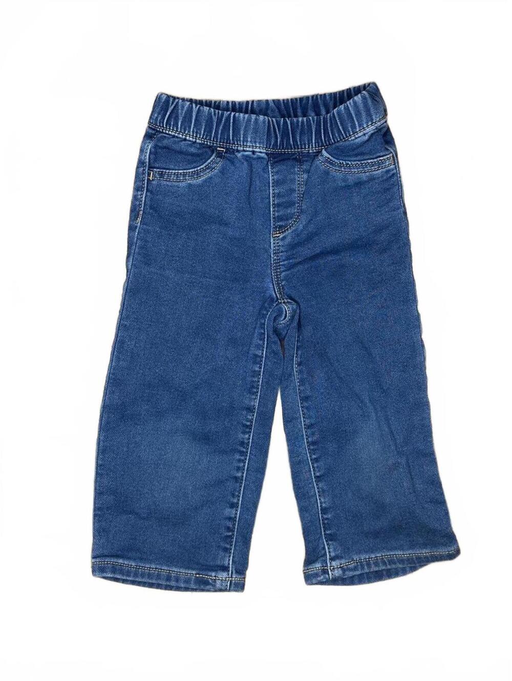 GAP Denim Baby Wide-Leg Pull-On Jeans 18-24 Months